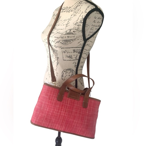 NWT Liz Claiborne Crossbody Tote Bag Pink - Picture 7 of 13